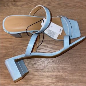 Banana Republic Double Strap Blue Block-Heel